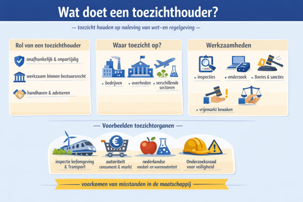 Alles over het beroep toezichthouder Wat doet een toezichthouder